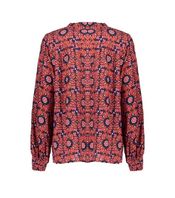 Geisha Blouse print 000420 Pink