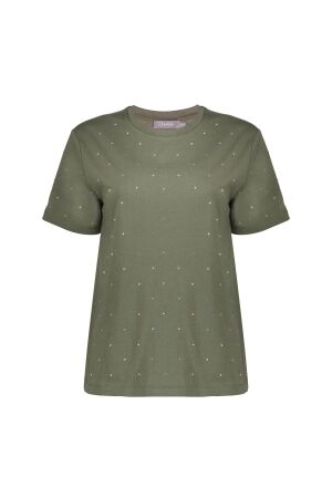 Geisha T-shirt oil stones 000530 Green