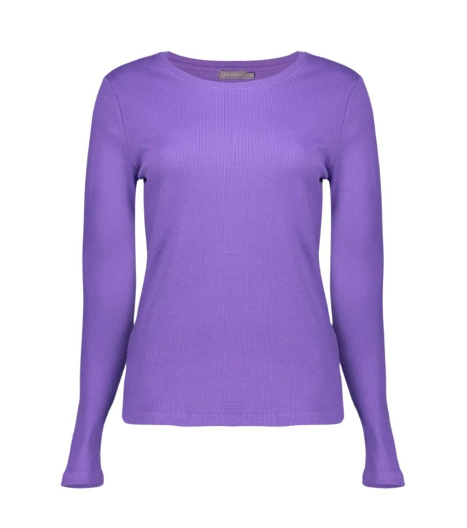 Geisha T-shirt rib round neck 000380 Purple