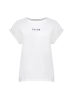 Geisha T-shirt embroidered word 000011 Off white