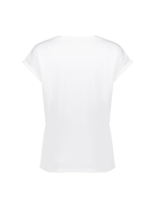 Geisha T-shirt embroidered word 000011 Off white