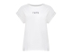 Geisha T-shirt embroidered word 10 Off white