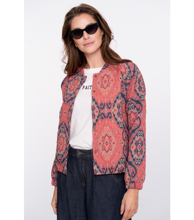 Geisha Jacket print 000420 Pink