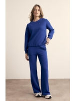 Tramontana Structured Wide-Leg Trousers 5080 Ink