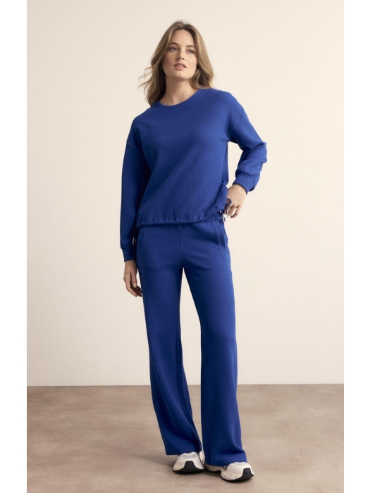 Tramontana Structured Wide-Leg Trousers 5080 Ink