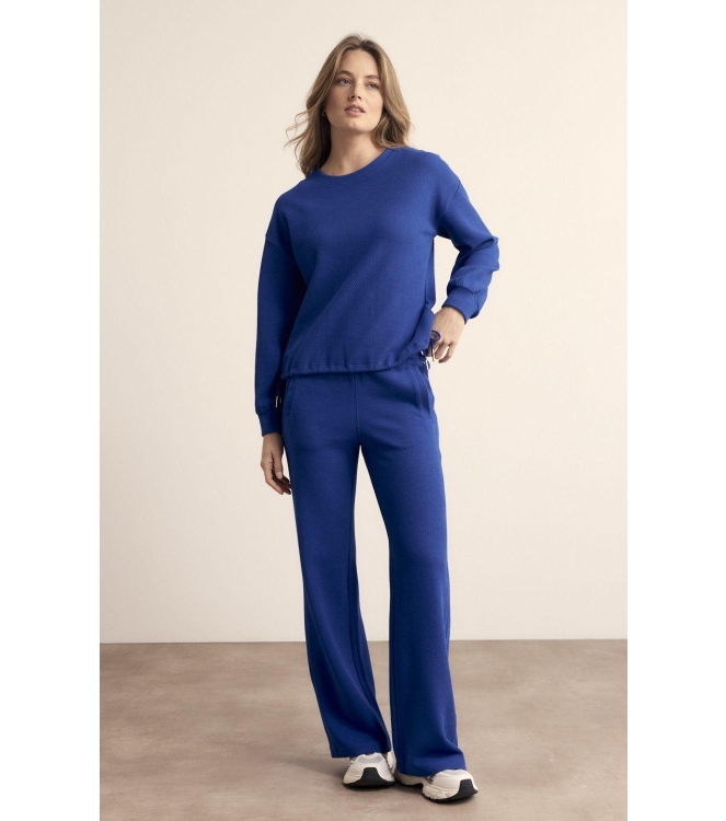 Tramontana Structured Wide-Leg Trousers 5080 Ink