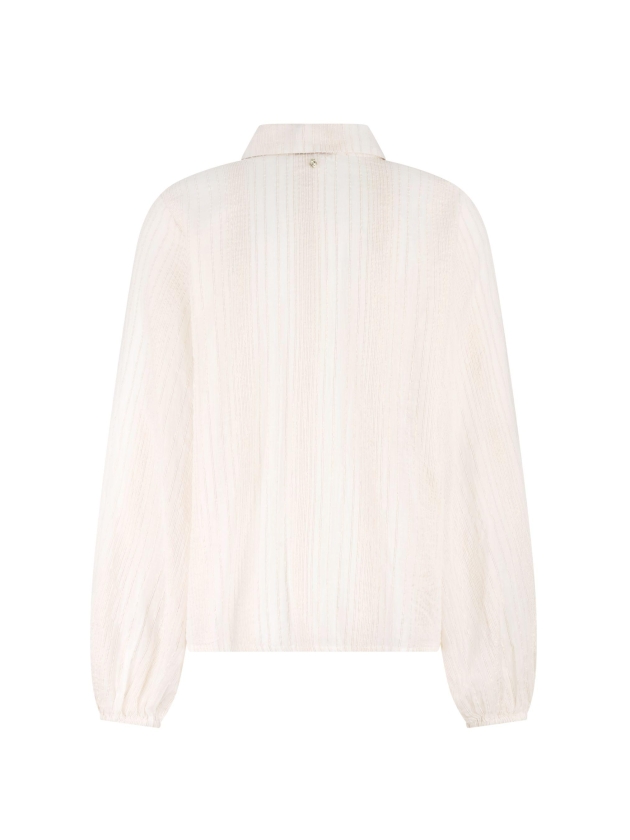 Tramontana Lurex Blouse Lace 001100 Off White