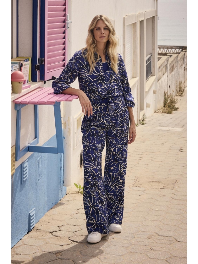 Tramontana Blouse Ink Bloom 099999 Print ink