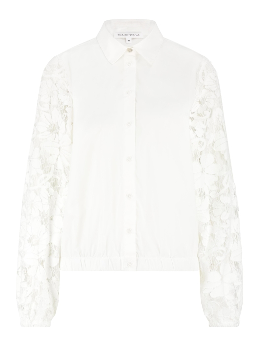 Tramontana Blouse Fancy Lace Sleeves 001100 Off white