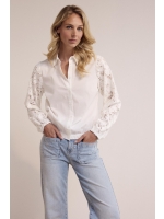 Tramontana Blouse Fancy Lace Sleeves 001100 Off white