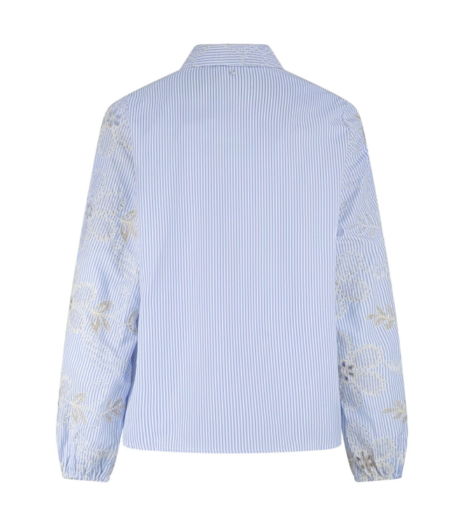 Tramontana Flower Embroidery Blouse 005042 Breezy blue