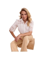 Tramontana Blouse Lace Details 001100 Off White