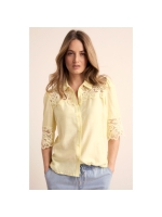 Tramontana Blouse Lace Details 005795 Celery