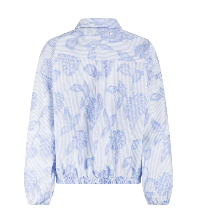 Tramontana Striped Blouse Flower Pattern 005042 Breezy blue