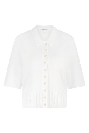 Tramontana Cardigan Classic Collar 001100 Off white
