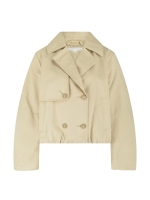 Tramontana Short Trench Jacket 001225 Pebble