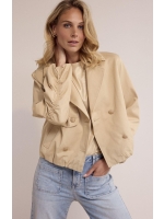 Tramontana Short Trench Jacket 001225 Pebble