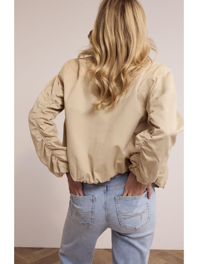 Tramontana Short Trench Jacket 001225 Pebble