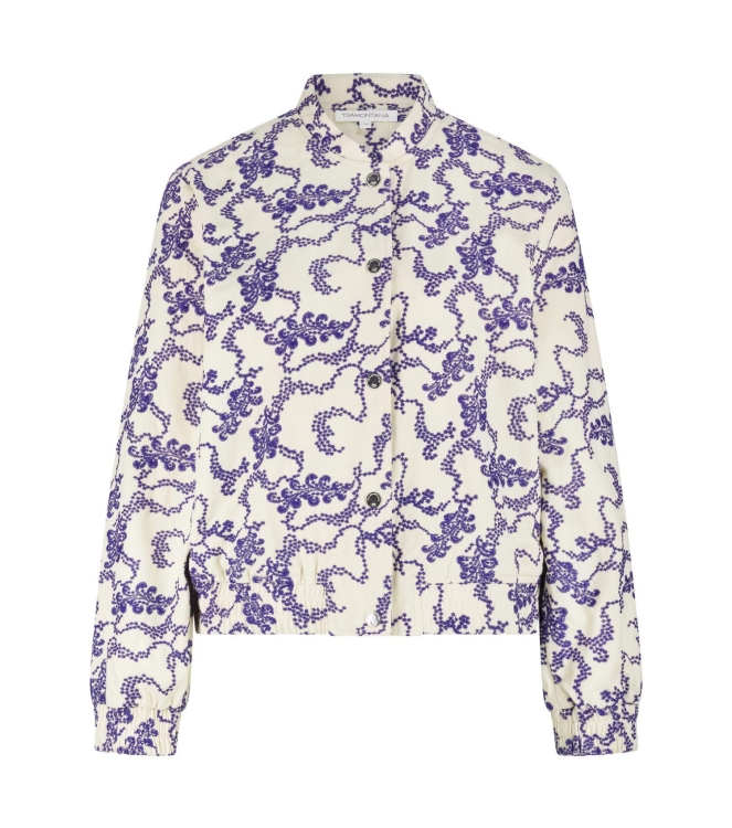 Tramontana Embroidered Bomber Jacket 006800 Stone
