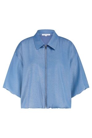 Tramontana Balloon-Shaped Coated Jacket 005042 Breezy blue