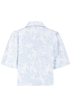 Tramontana Denim Jacquard Jacket 000043 Light indigo denim