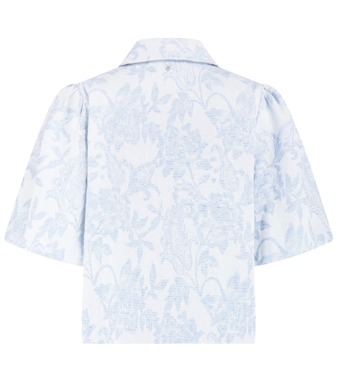 Tramontana Denim Jacquard Jacket 000043 Light indigo denim