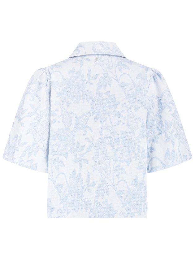 Tramontana Denim Jacquard Jacket 000043 Light indigo denim