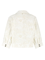 Tramontana Embroidered Denim Jacket 001100 Off White