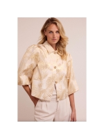 Tramontana Palm Jacquard Jacket 006803 Stone jacquard