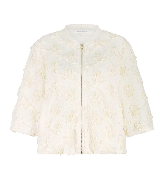 Tramontana 3D Flower Lace Jacket 006800 Stone