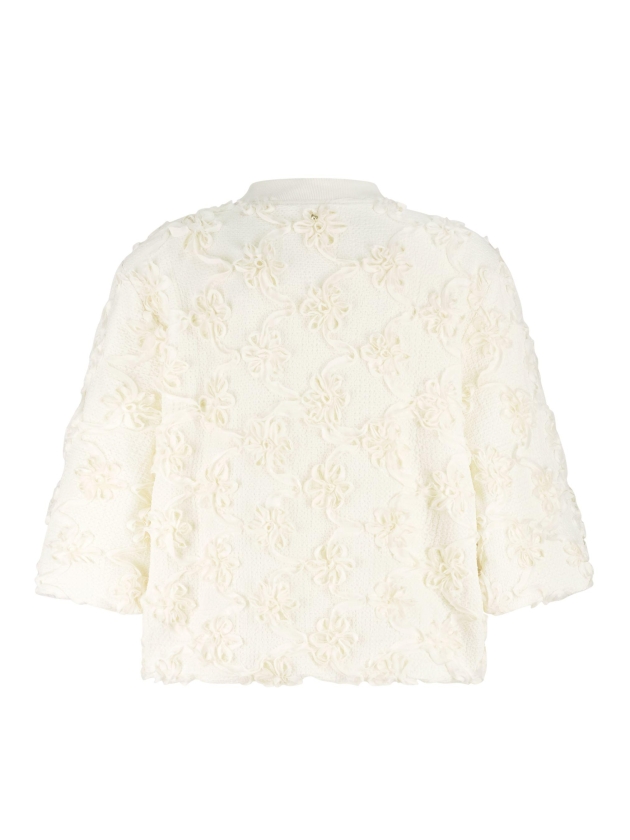 Tramontana 3D Flower Lace Jacket 006800 Stone