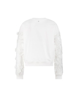 Tramontana Fabric Mix Sweater 001100 Off White
