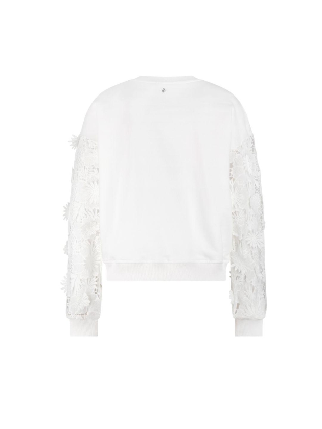 Tramontana Fabric Mix Sweater 001100 Off White