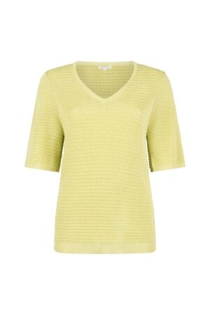 Tramontana V-Neck Jumper Lurex 005795 Celery