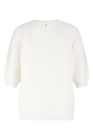 Tramontana Sequin Short-Sleeve Jumper 001100 Off white
