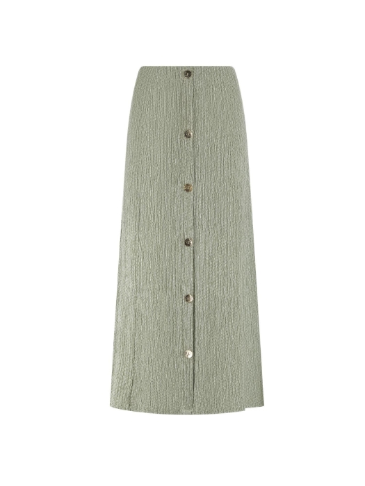 Tramontana Crinkled Maxi Skirt 006156 Aloe melange