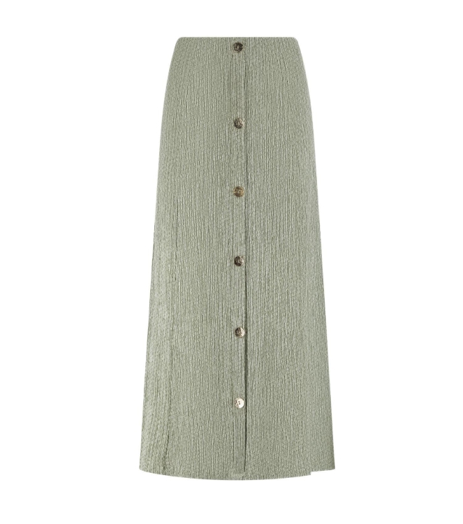 Tramontana Crinkled Maxi Skirt 006156 Aloe melange