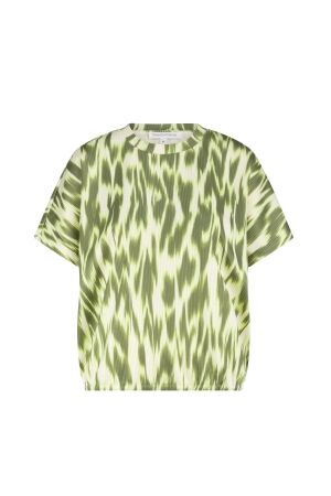 Tramontana Short-Sleeve Top Green Fade 100001 Print aloe