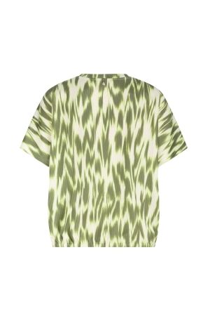 Tramontana Short-Sleeve Top Green Fade 100001 Print aloe