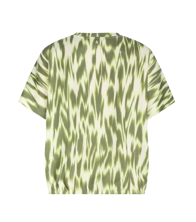 Tramontana Short-Sleeve Top Green Fade 100001 Print aloe