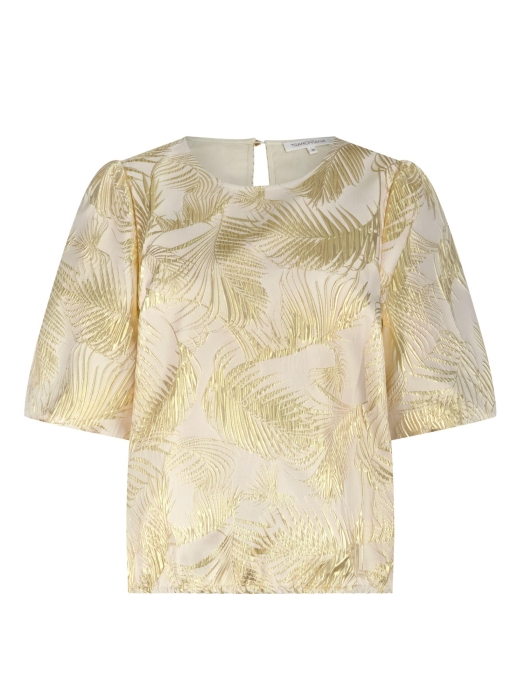 Tramontana Palm Jacquard Top 006803 Stone jacquard