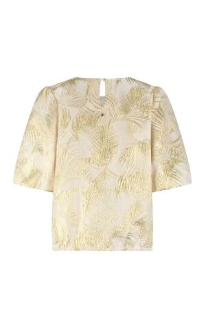 Tramontana Palm Jacquard Top 006803 Stone jacquard