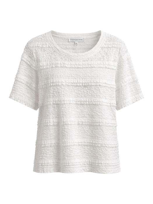 Tramontana Fancy Stretch T-Shirt 001100 Off White