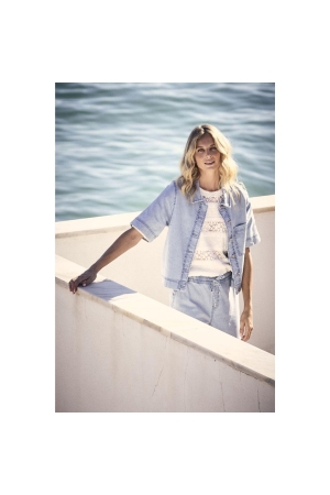 Tramontana Fancy Stretch T-Shirt 001100 Off White