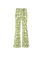 Tramontana Wide-Leg Trousers Green Fade 100001 Print aloe
