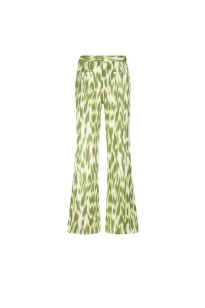 Tramontana Wide-Leg Trousers Green Fade 100001 Print aloe