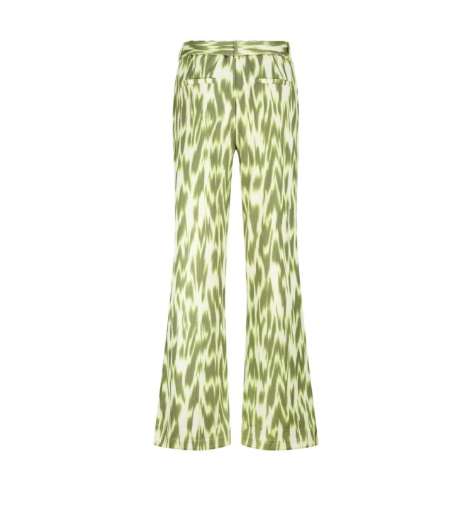 Tramontana Wide-Leg Trousers Green Fade 100001 Print aloe