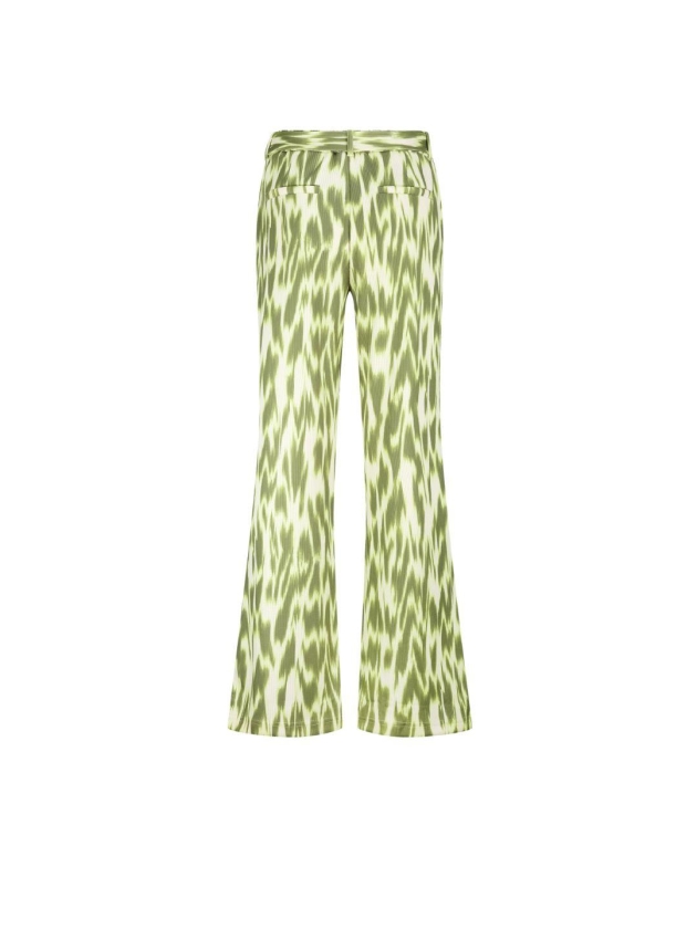 Tramontana Wide-Leg Trousers Green Fade 100001 Print aloe