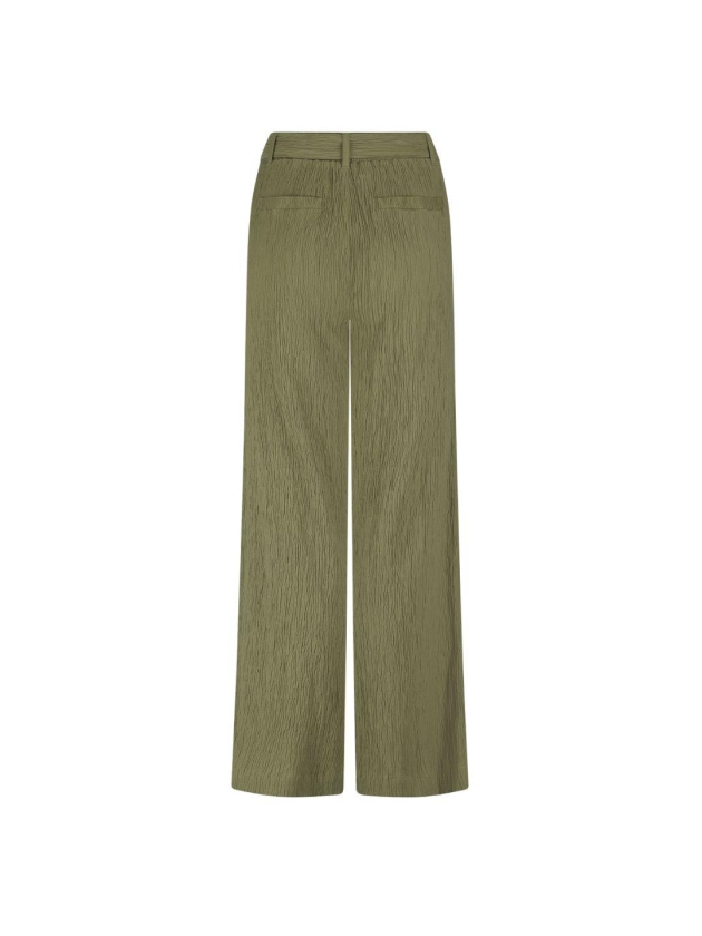 Tramontana Creased Wide-Leg Trousers 006155 Aloe