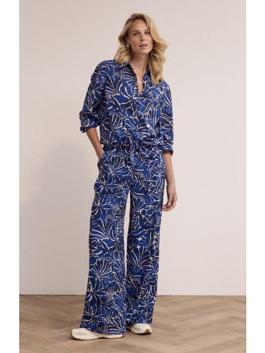 Tramontana Trousers Ink Bloom 099999 Print ink